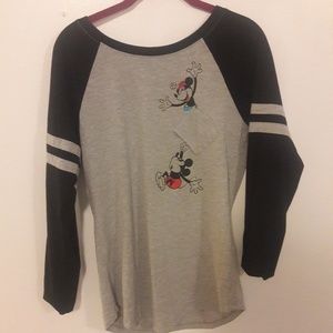 Black and grey Disney long sleeve t shirt